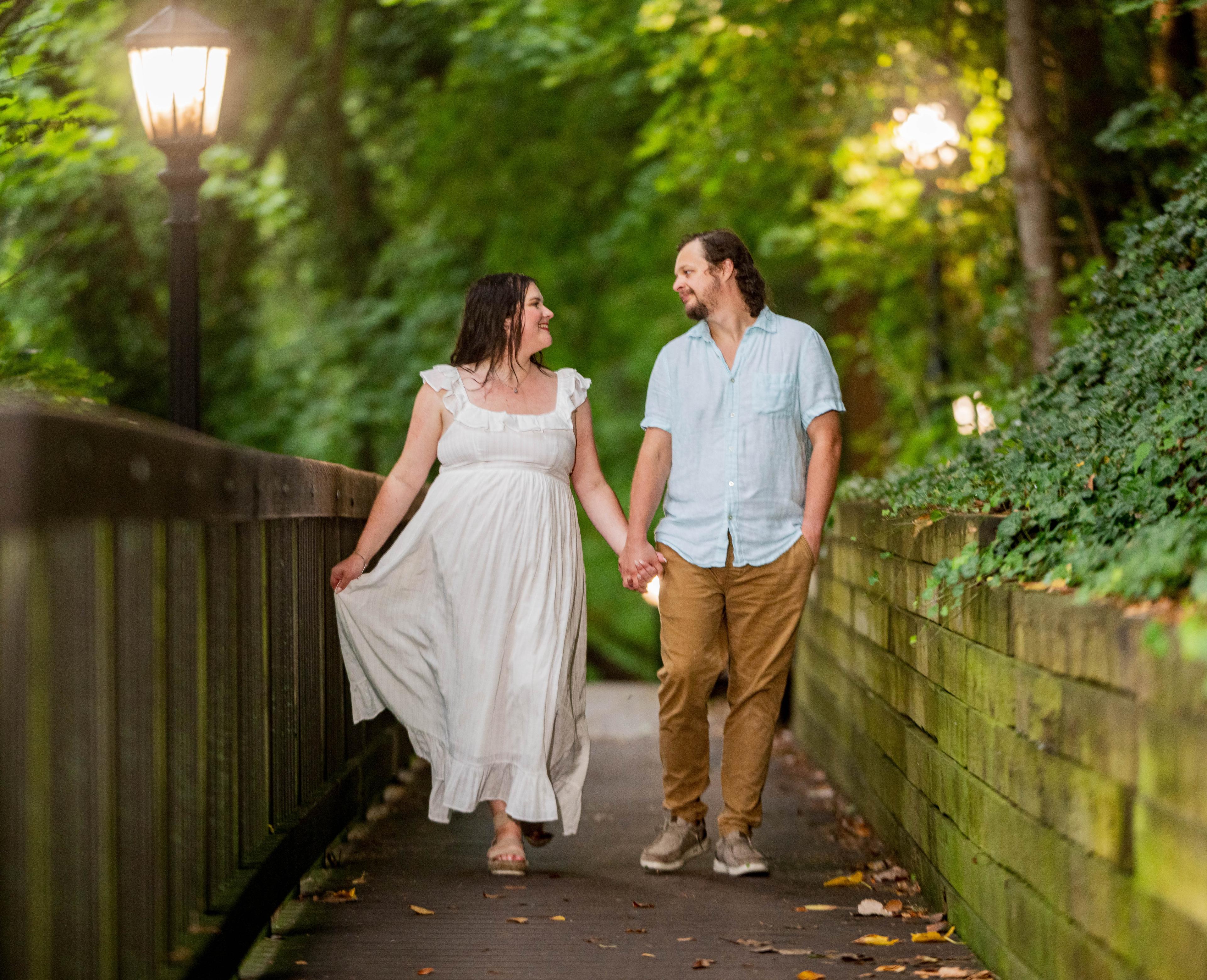 Cat & Austin’s Engagement Session | Franklin Mills Riveredge Park, Kent, Ohio