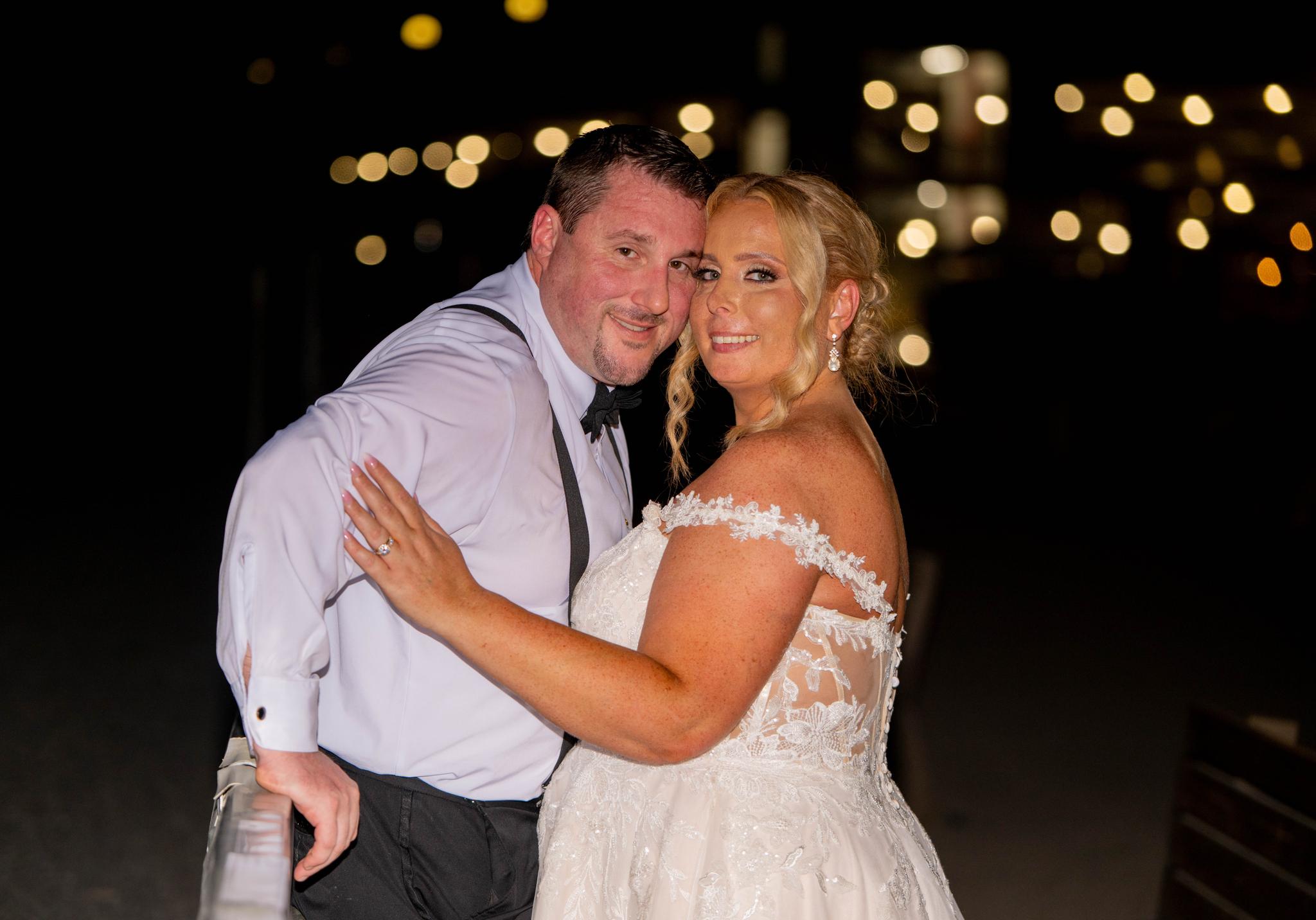 Jesse + Alyssa | A Romantic Casino Wedding Under the Lights