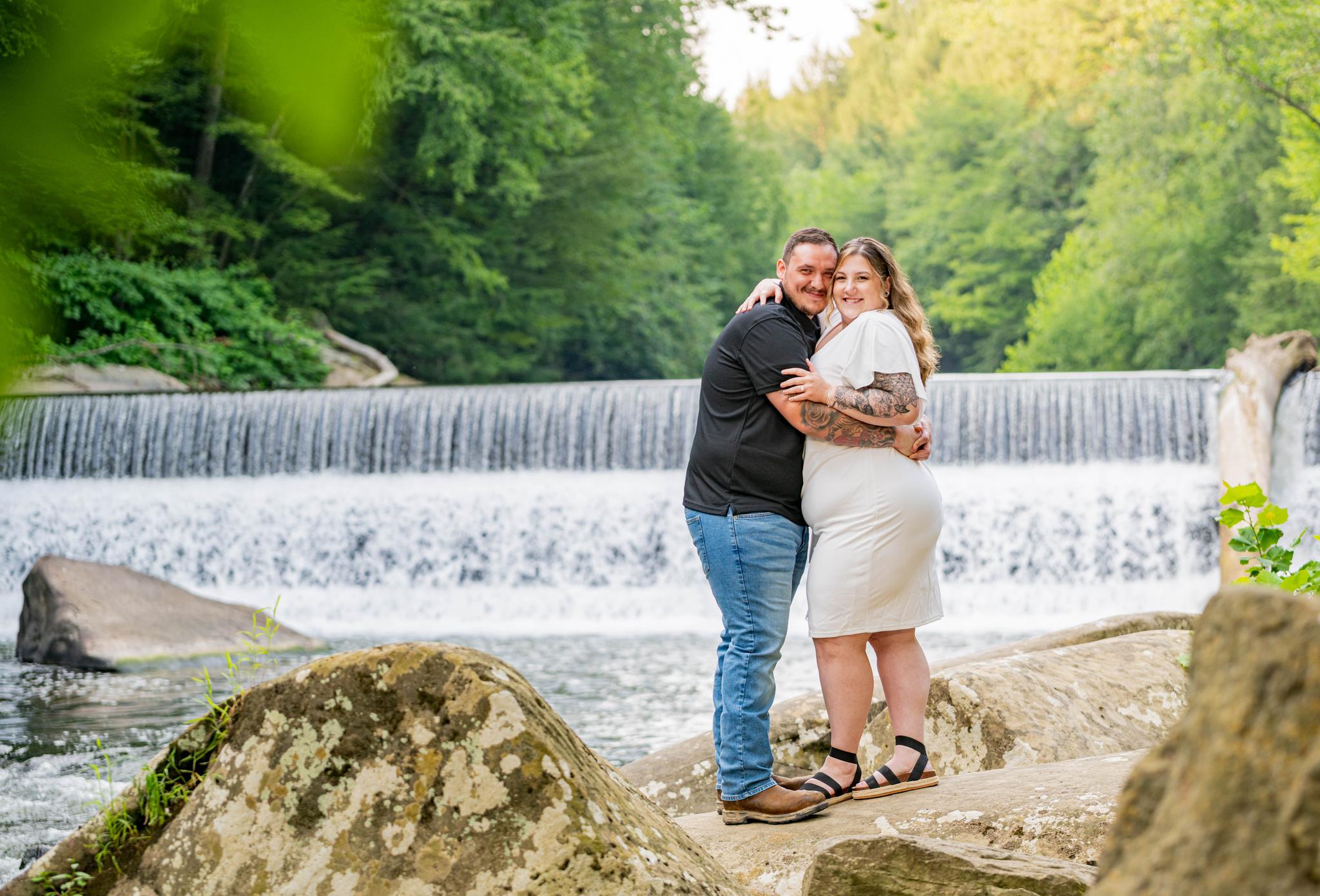 Tiffany & Ben’s Joyful Engagement Session at McConnells Mill