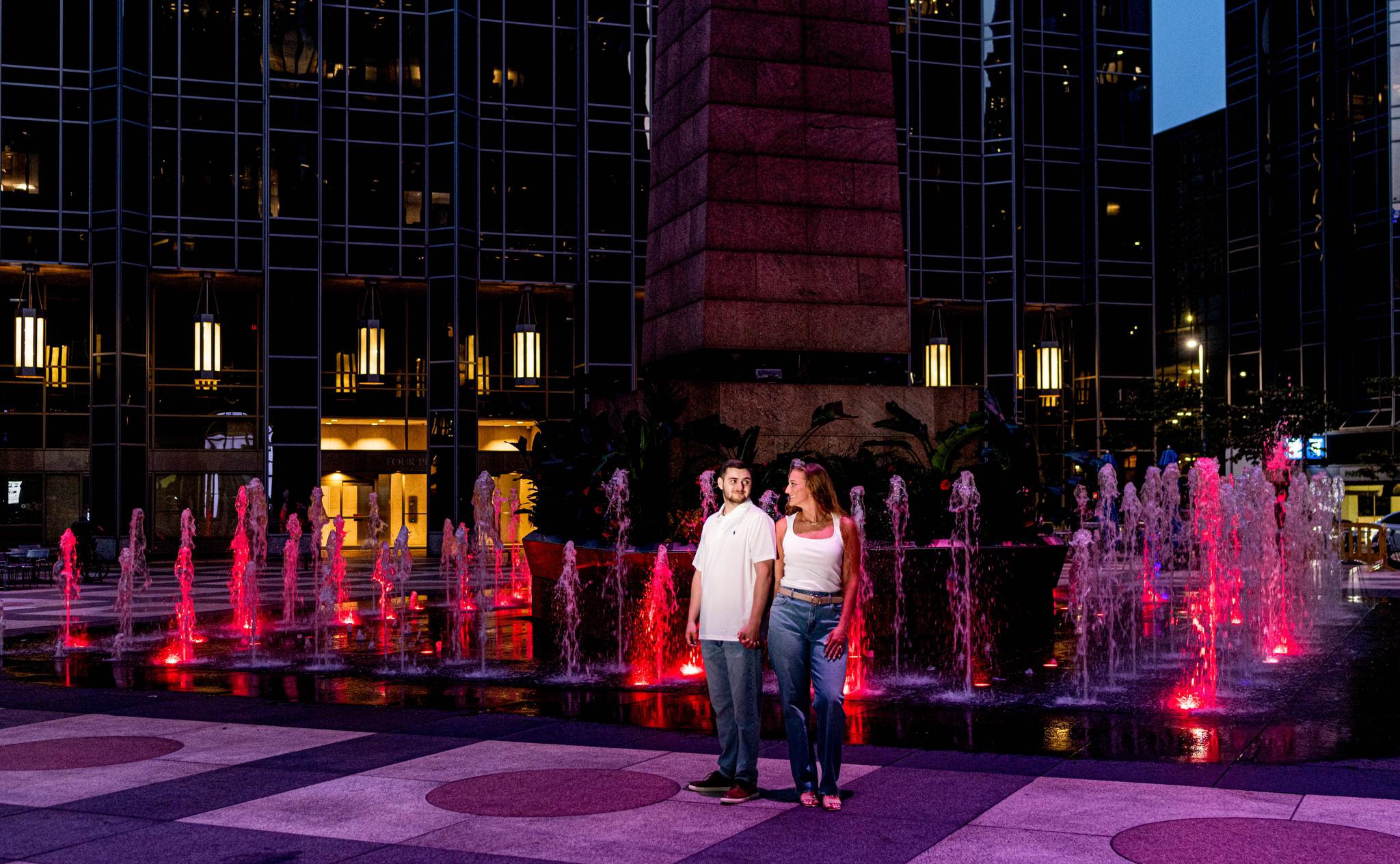 Engagement Pictures at Market Square Garden
