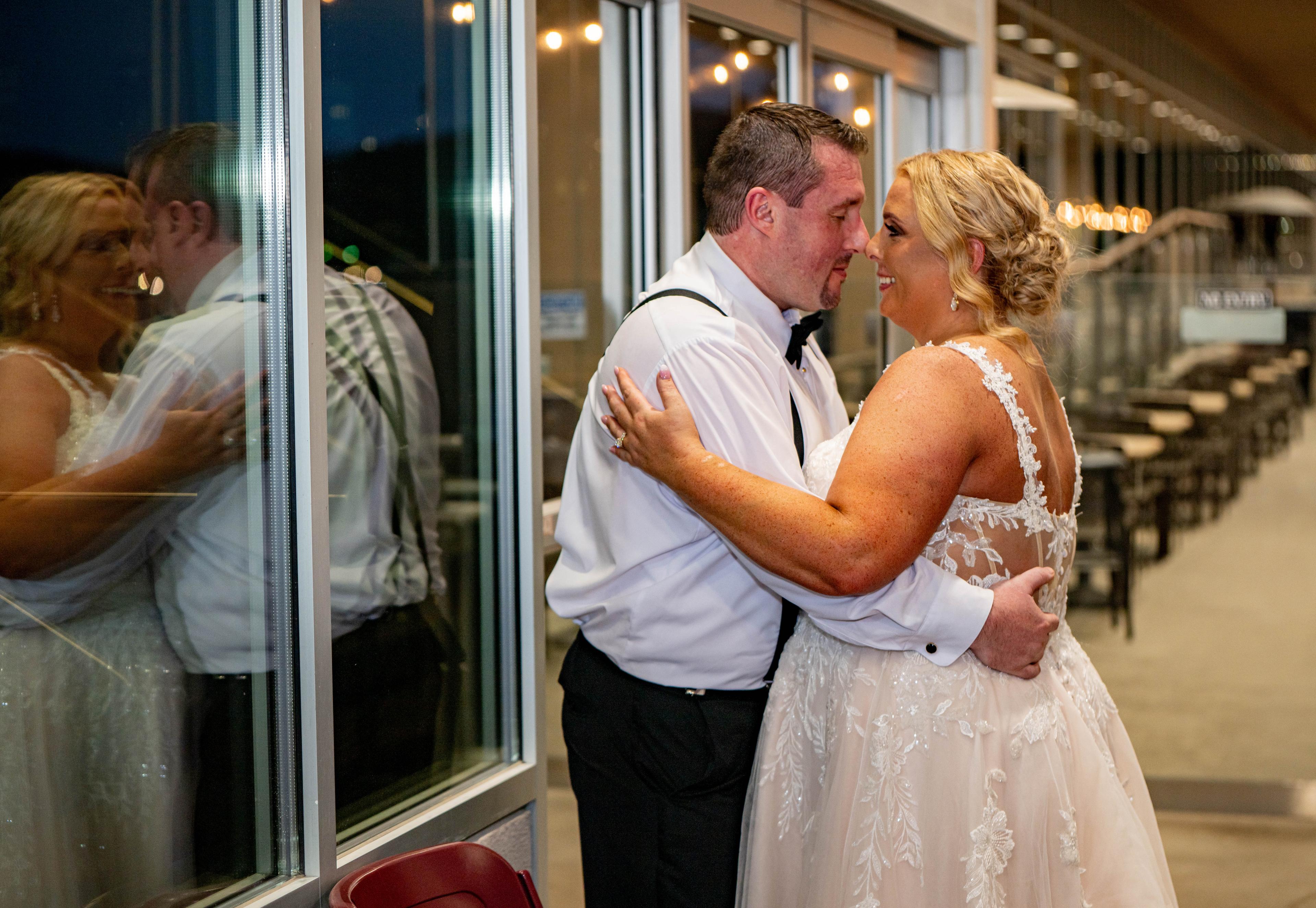 Jesse + Alyssa | A Romantic Casino Wedding Under the Lights